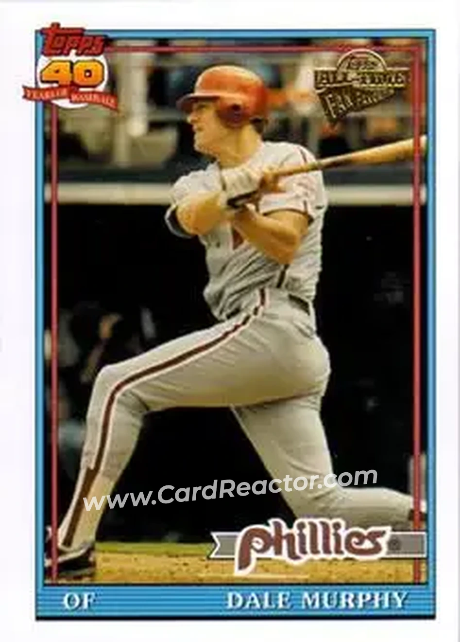 2004 Topps All-Time Fan Favorites #129 - Dale Murphy - Philadelphia Phillies - Front