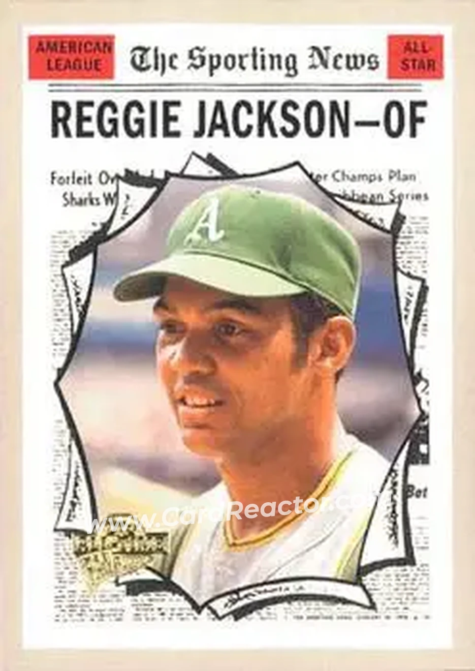 2004 Topps All-Time Fan Favorites #5 - Reggie Jackson (b.1946 OF) - Oakland Athletics - Front