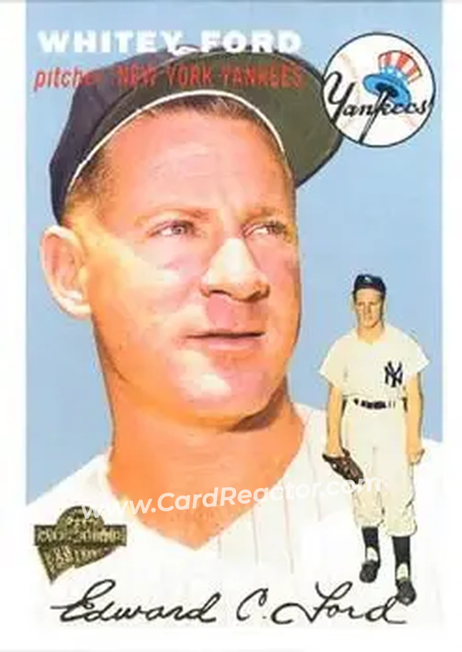 2004 Topps All-Time Fan Favorites #30 - Ed "Whitey" Ford - New York Yankees - Front 2004 Topps All-Time Fan Favorites #30 - Ed "Whitey" Ford - New York Yankees - Front