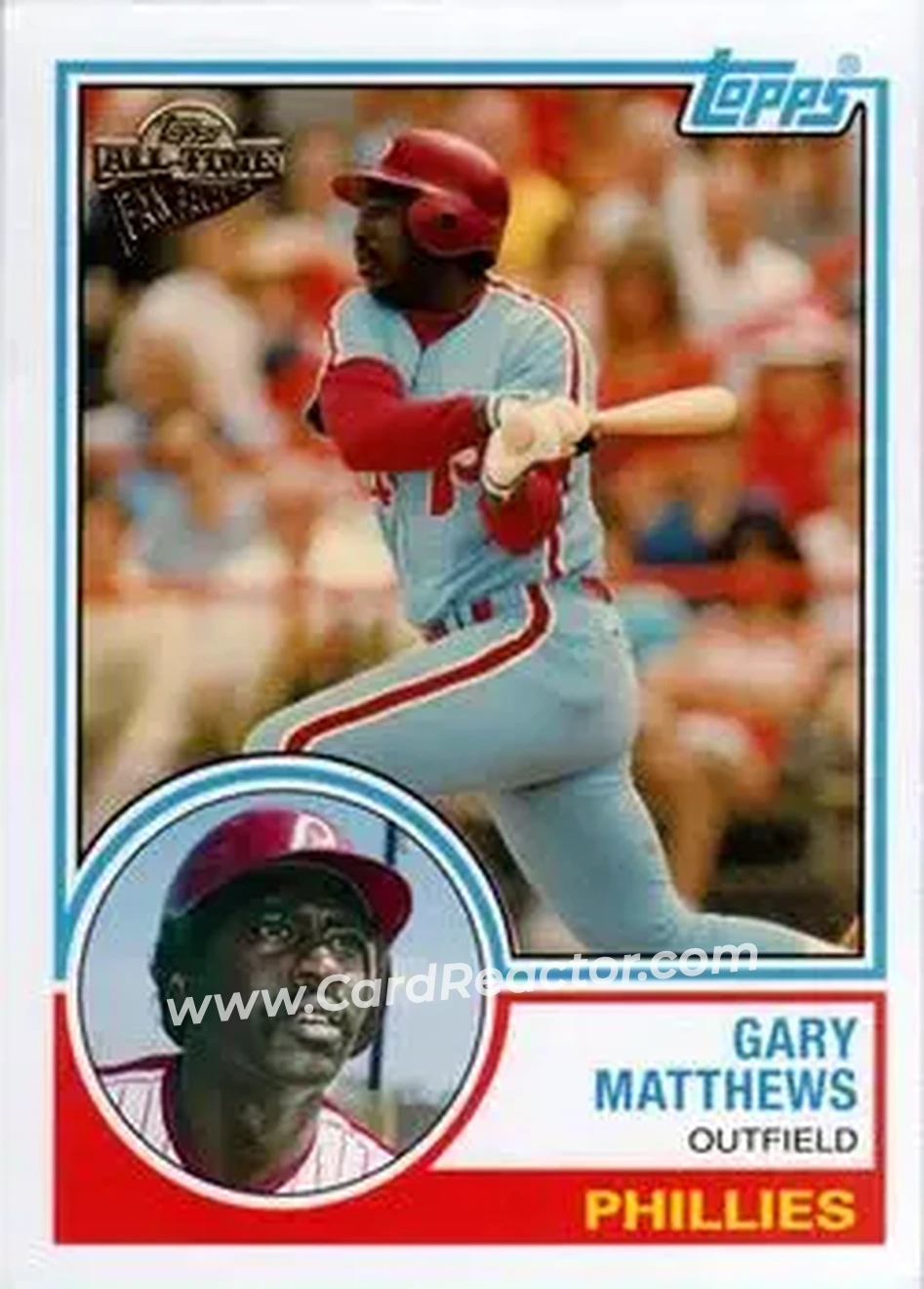 2004 Topps All-Time Fan Favorites #55 - Gary Matthews - Philadelphia Phillies - Front