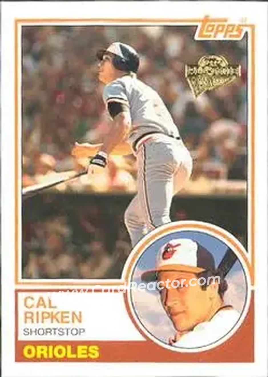 2004 Topps All-Time Fan Favorites #105 - Cal Ripken - Baltimore Orioles - Front 2004 Topps All-Time Fan Favorites #105 - Cal Ripken - Baltimore Orioles - Front
