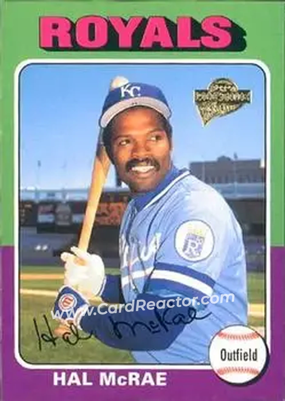 2004 Topps All-Time Fan Favorites #143 - Hal McRae - Kansas City Royals - Front 2004 Topps All-Time Fan Favorites #143 - Hal McRae - Kansas City Royals - Front