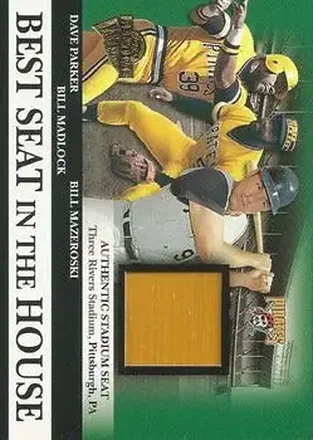 2004 Topps All-Time Fan Favorites #BS3 Best Seat in the House Relics Dave Parker - Bill Madlock - Bill Mazeroski