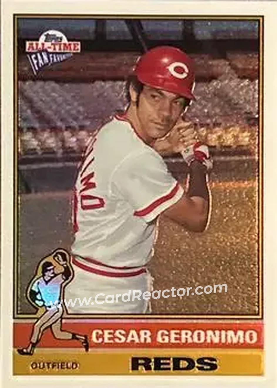2004 Topps All-Time Fan Favorites - Refractors #22 - Cesar Geronimo - Cincinnati Reds - Front