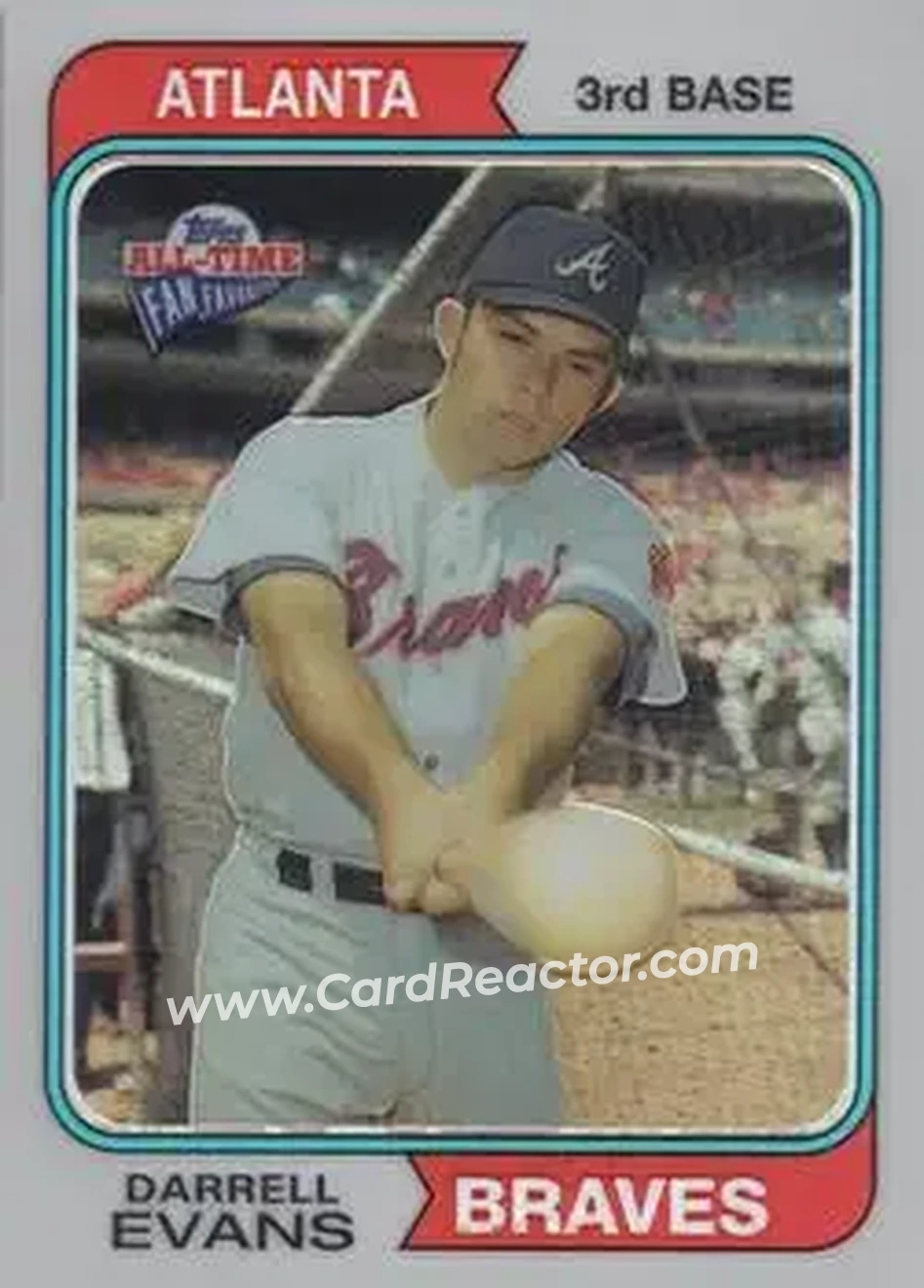 2004 Topps All-Time Fan Favorites - Refractors #43 - Darrell Evans - Atlanta Braves - Front
