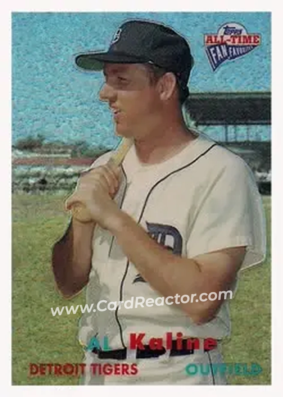 2004 Topps All-Time Fan Favorites - Refractors #60 - Al Kaline - Detroit Tigers - Front