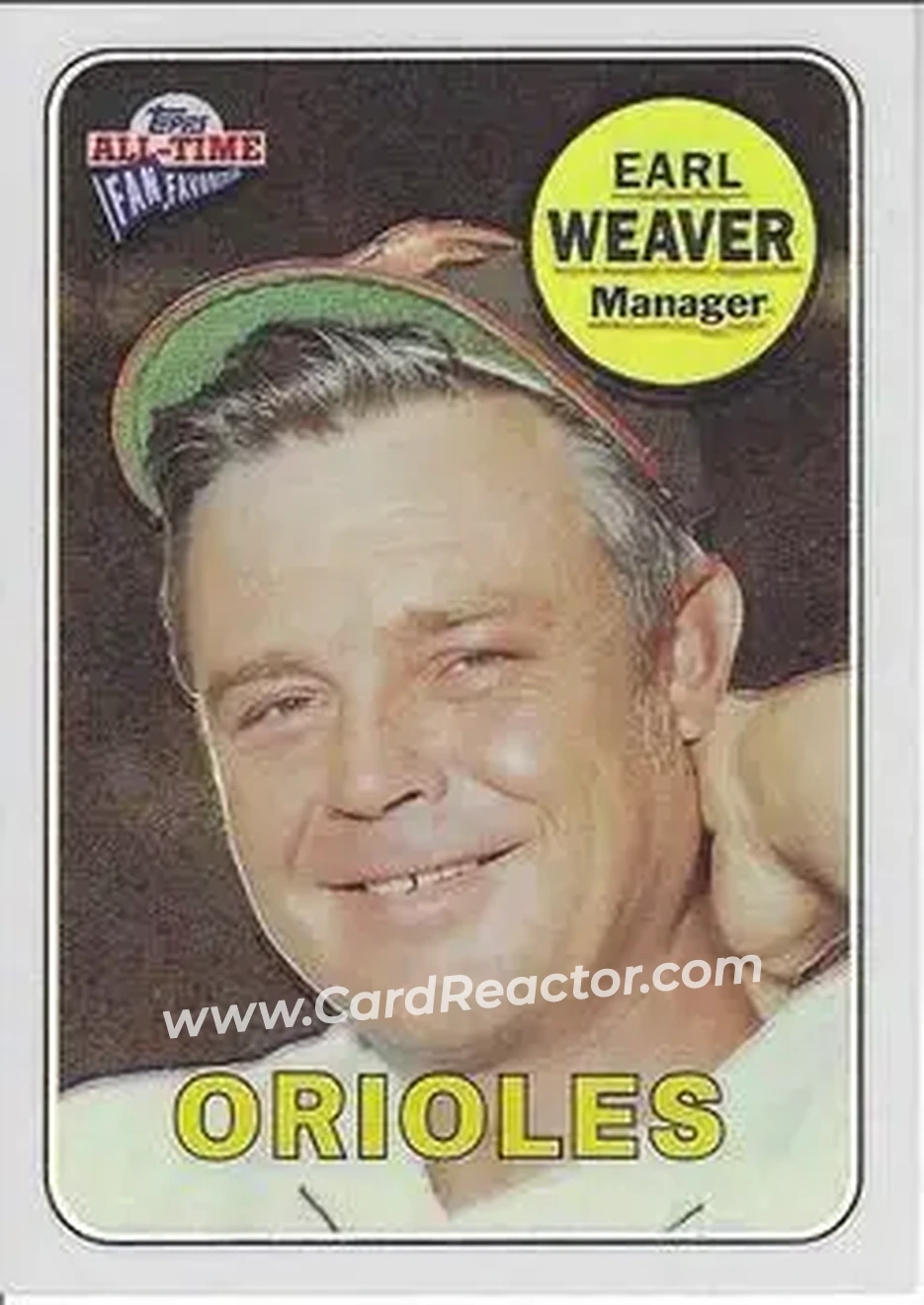 2004 Topps All-Time Fan Favorites - Refractors #64 - Earl Weaver - Baltimore Orioles - Front