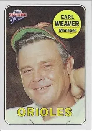 2004 Topps All-Time Fan Favorites - Refractors #64 - Earl Weaver - Baltimore Orioles