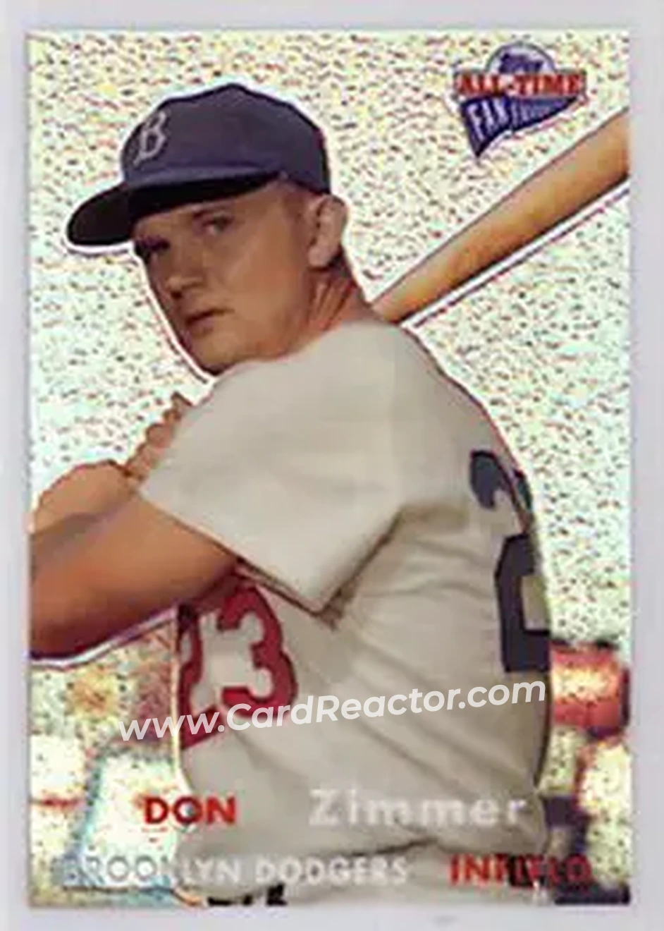 2004 Topps All-Time Fan Favorites - Refractors #69 - Don Zimmer - Brooklyn Dodgers - Front