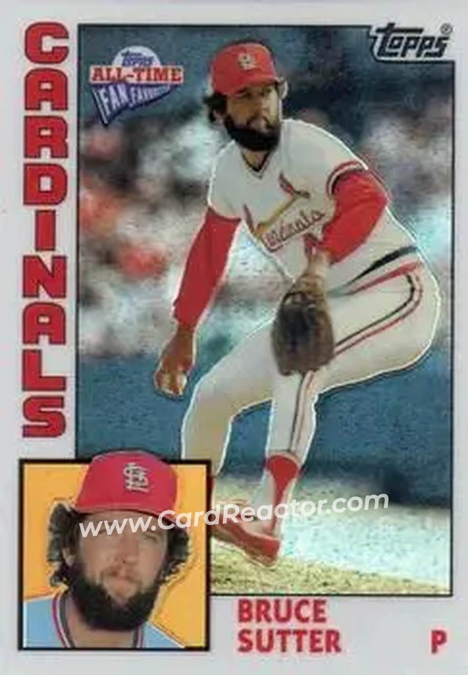 2004 Topps All-Time Fan Favorites - Refractors #78 - Bruce Sutter - St. Louis Cardinals - Front