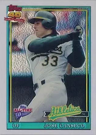 2004 Topps All-Time Fan Favorites - Refractors #91 - Jose Canseco - Oakland Athletics