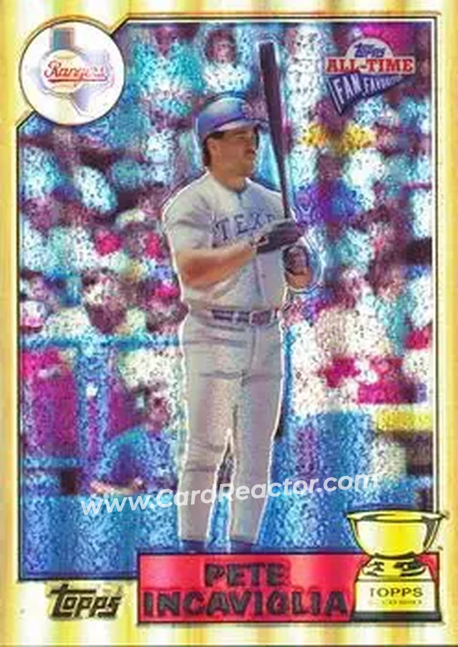 2004 Topps All-Time Fan Favorites - Refractors #96 - Pete Incaviglia - Texas Rangers - Front