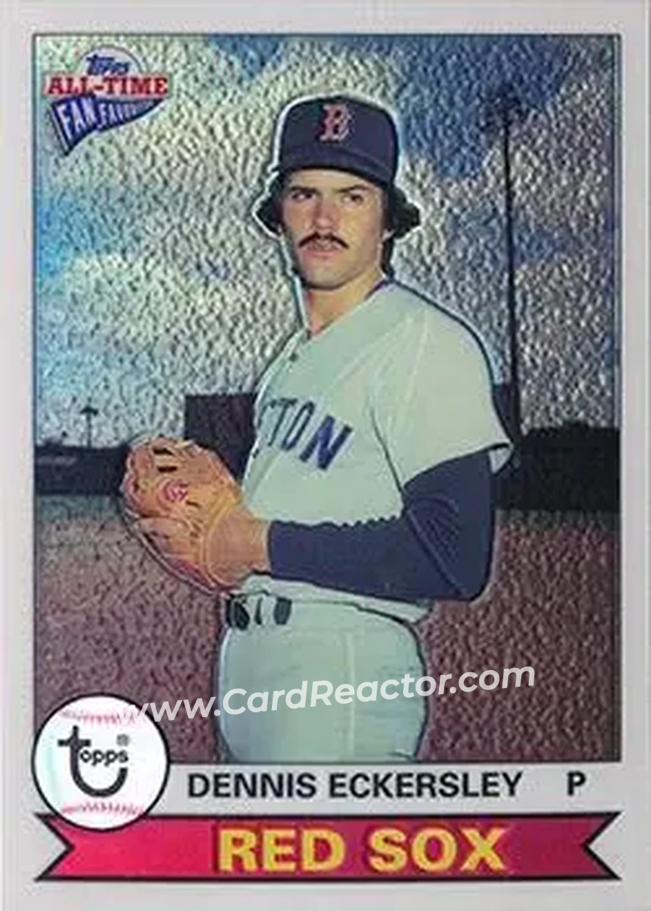 2004 Topps All-Time Fan Favorites - Refractors #103 - Dennis Eckersley - Boston Red Sox - Front 2004 Topps All-Time Fan Favorites - Refractors #103 - Dennis Eckersley - Boston Red Sox - Front