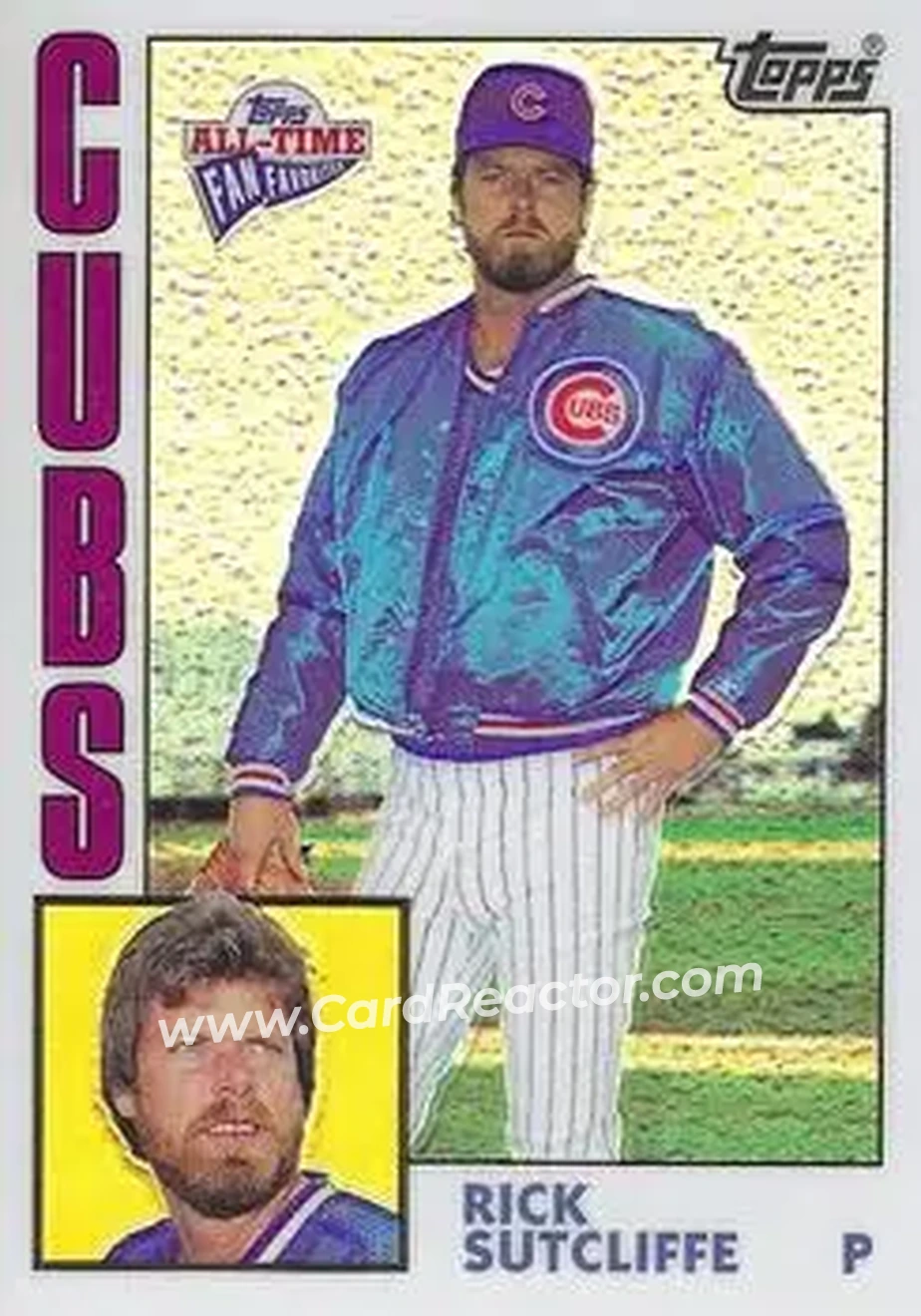 2004 Topps All-Time Fan Favorites - Refractors #104 - Rick Sutcliffe - Chicago Cubs - Front