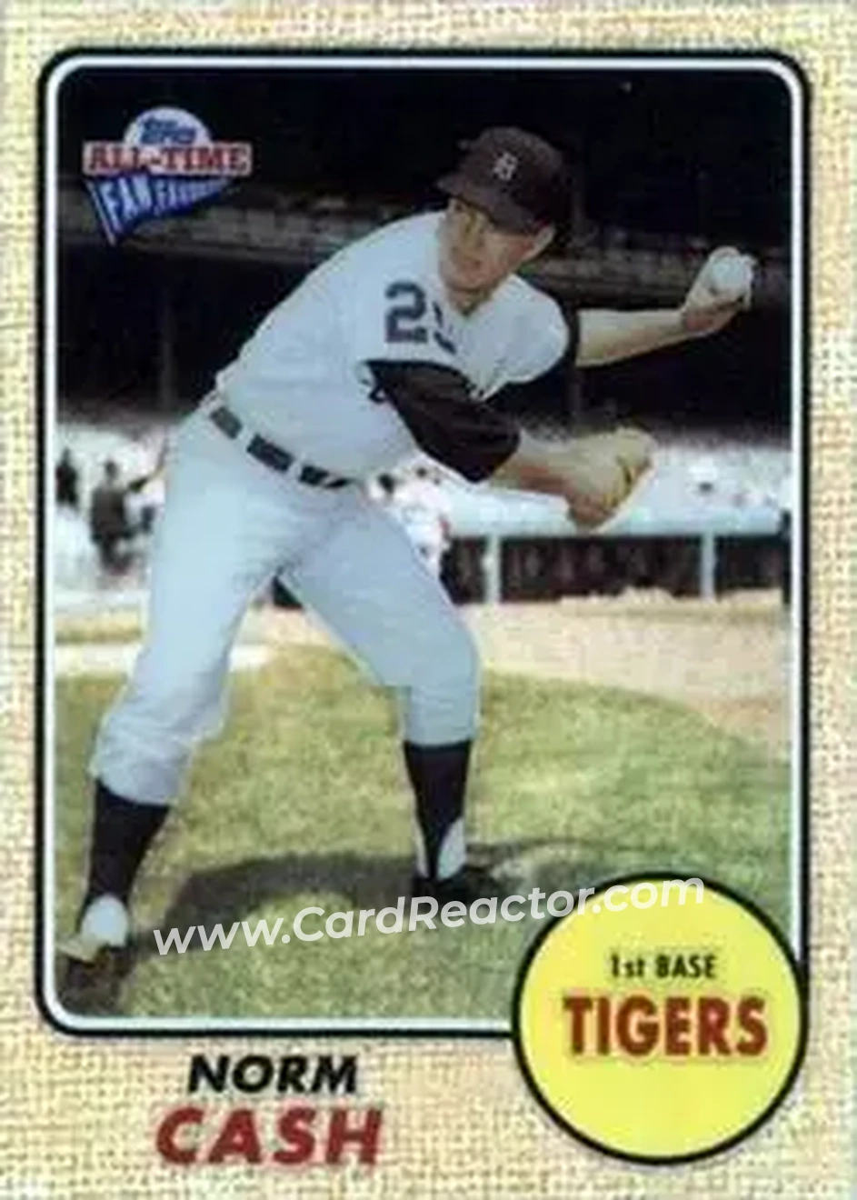 2004 Topps All-Time Fan Favorites - Refractors #106 - Norm Cash - Detroit Tigers - Front 2004 Topps All-Time Fan Favorites - Refractors #106 - Norm Cash - Detroit Tigers - Front
