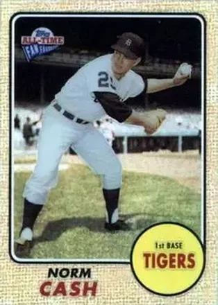 2004 Topps All-Time Fan Favorites - Refractors #106 - Norm Cash - Detroit Tigers