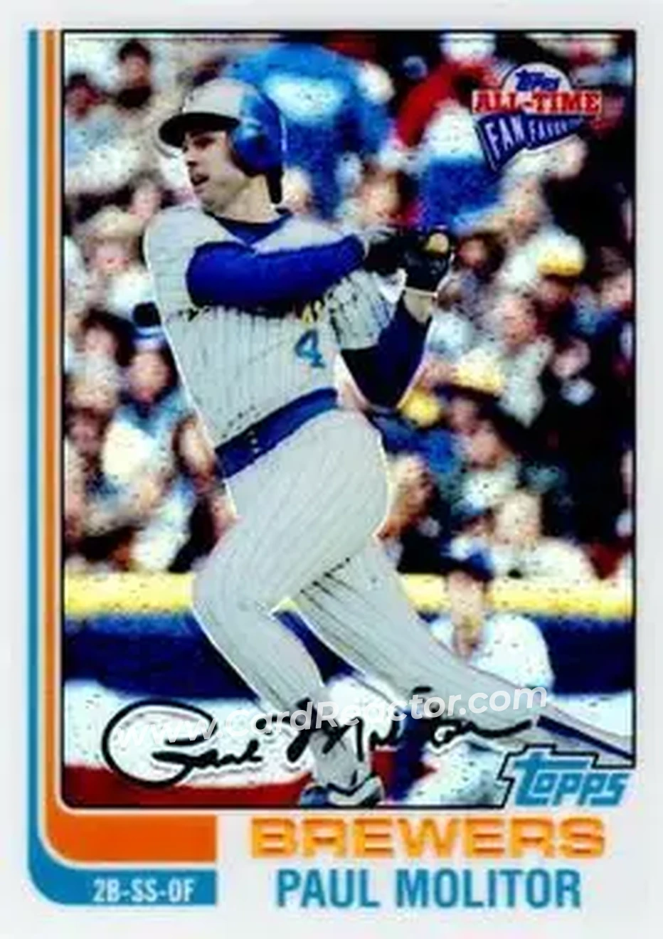 2004 Topps All-Time Fan Favorites - Refractors #108 - Paul Molitor - Milwaukee Brewers - Front