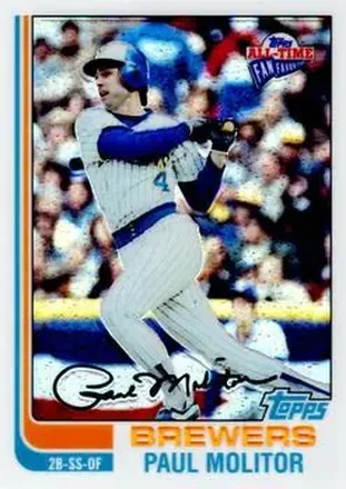 2004 Topps All-Time Fan Favorites - Refractors #108 - Paul Molitor - Milwaukee Brewers