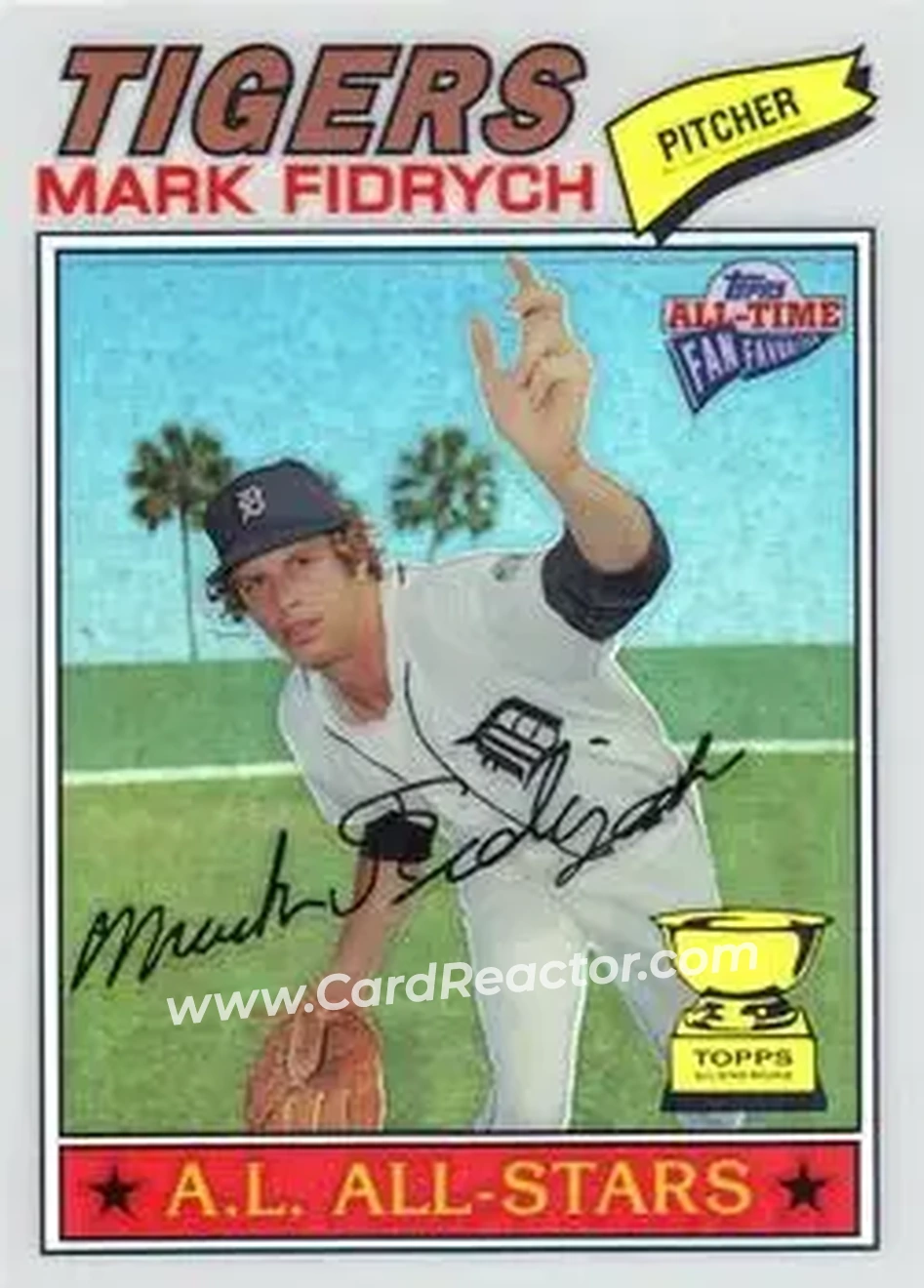 2004 Topps All-Time Fan Favorites - Refractors #122 - Mark Fidrych - Detroit Tigers - Front