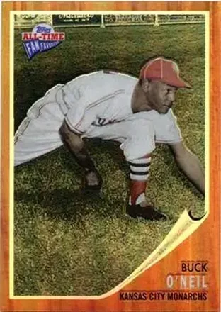 2004 Topps All-Time Fan Favorites - Refractors #138 - Buck O'Neil - Kansas City Monarchs