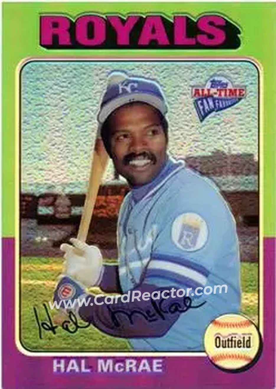 2004 Topps All-Time Fan Favorites - Refractors #143 - Hal McRae - Kansas City Royals - Front