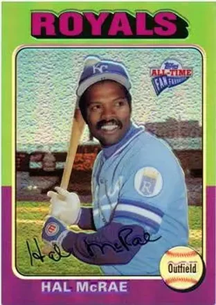 2004 Topps All-Time Fan Favorites - Refractors #143 - Hal McRae - Kansas City Royals