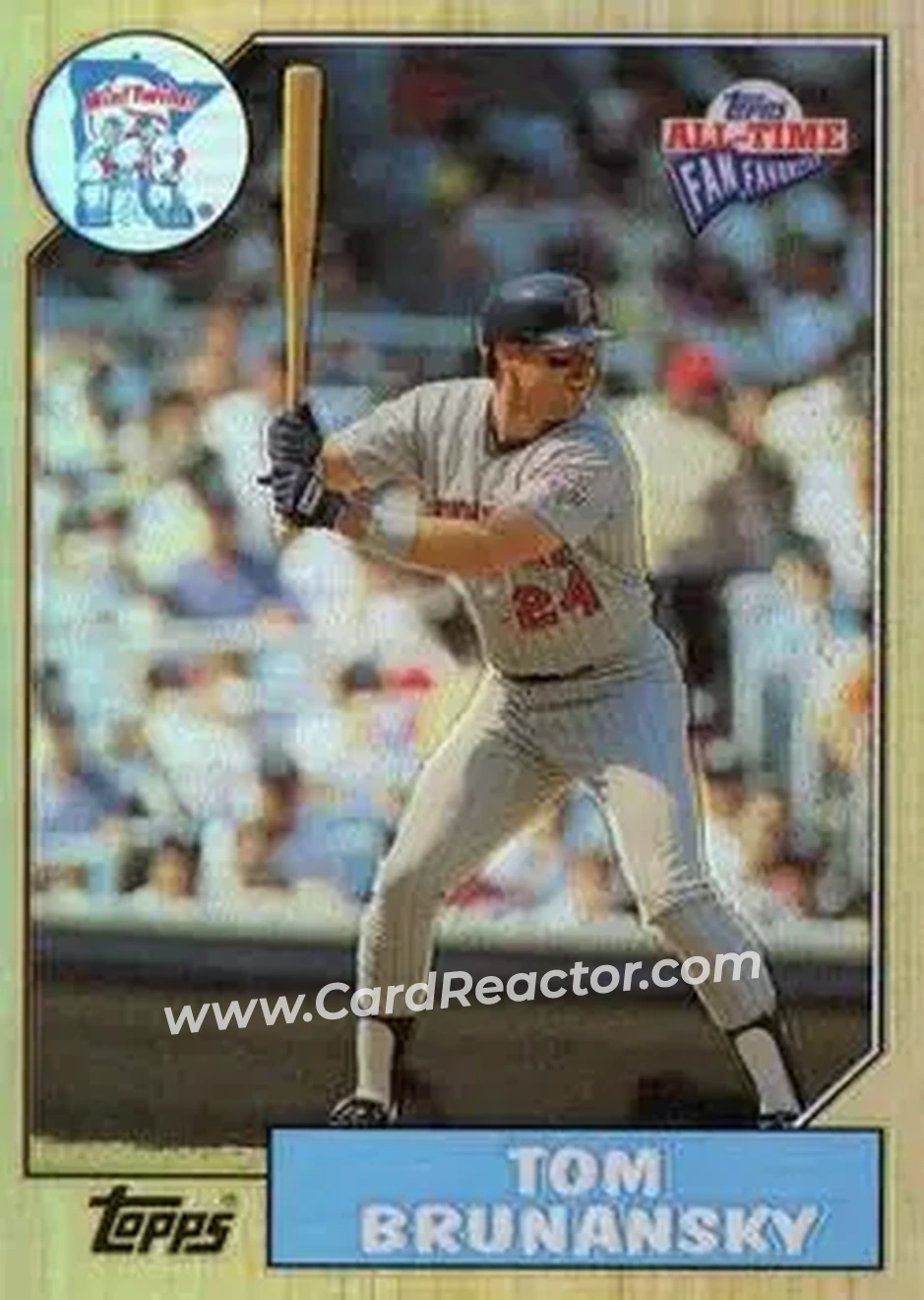 2004 Topps All-Time Fan Favorites - Refractors #145 - Tom Brunansky - Minnesota Twins - Front