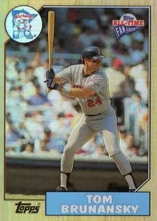 2004 Topps All-Time Fan Favorites - Refractors #145 - Tom Brunansky - Minnesota Twins