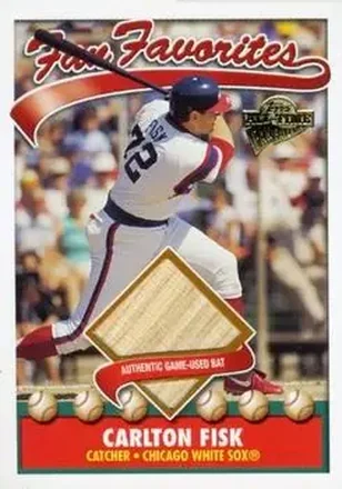 2004 Topps All-Time Fan Favorites - Relics #FFR-CF - Carlton Fisk - Chicago White Sox