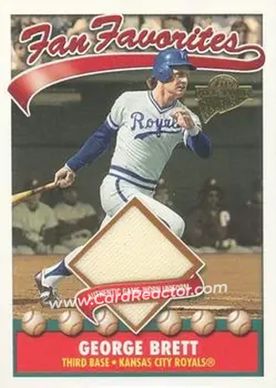2004 Topps All-Time Fan Favorites - Relics #FFR-GB - George Brett - Kansas City Royals - Front