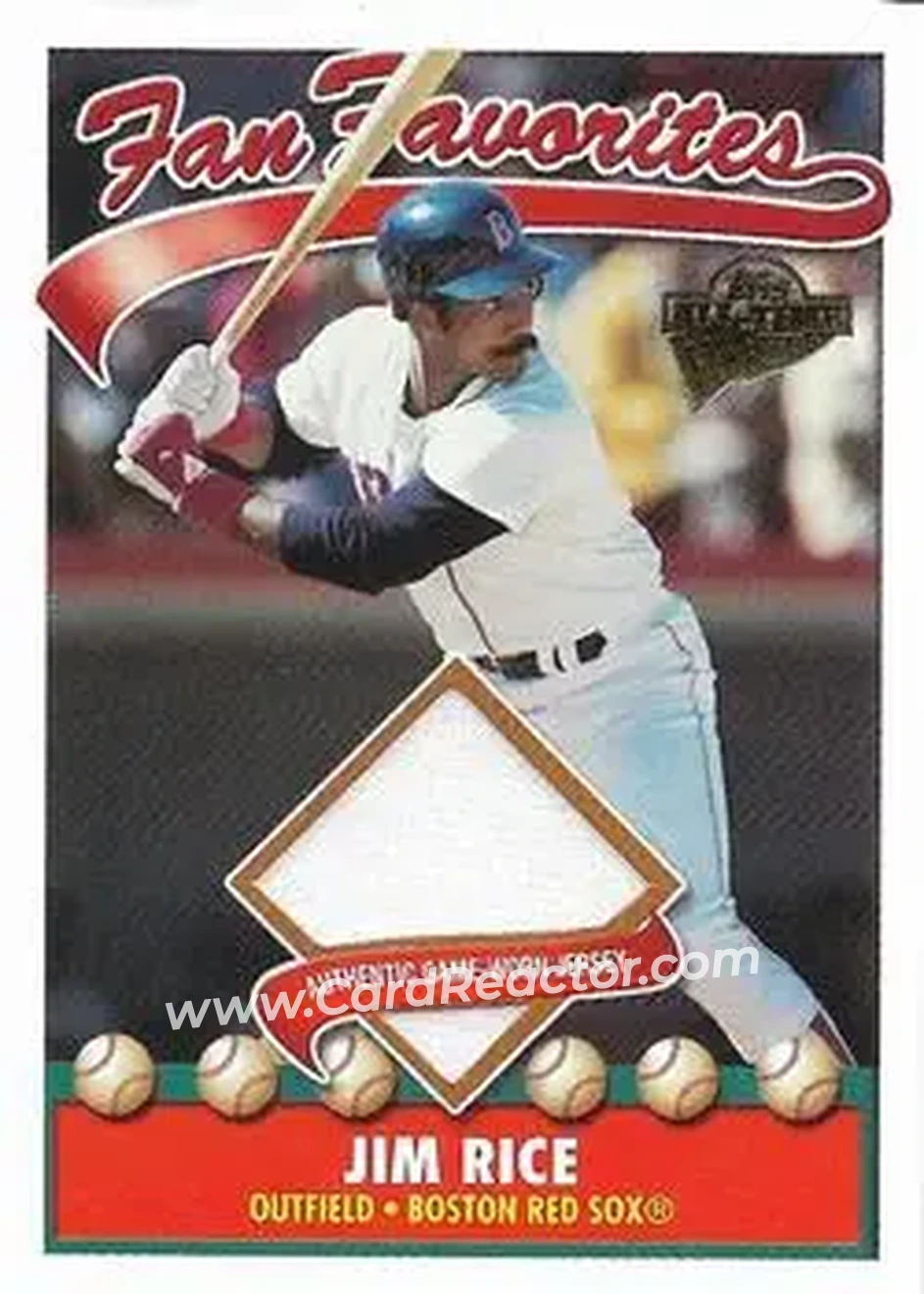 2004 Topps All-Time Fan Favorites - Relics #FFR-JR - Jim Rice - Boston Red Sox - Front