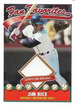 2004 Topps All-Time Fan Favorites - Relics #FFR-JR - Jim Rice - Boston Red Sox