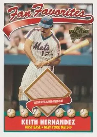 2004 Topps All-Time Fan Favorites - Relics #FFR-KH - Keith Hernandez - New York Mets
