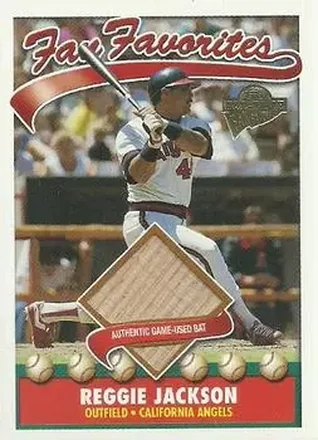 2004 Topps All-Time Fan Favorites - Relics #FFR-RJ - Reggie Jackson (b.1946 OF) - California Angels