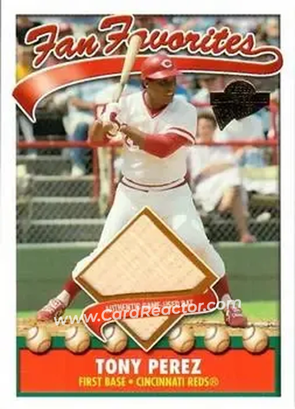 2004 Topps All-Time Fan Favorites - Relics #FFR-TP - Tony Pérez - Cincinnati Reds - Front
