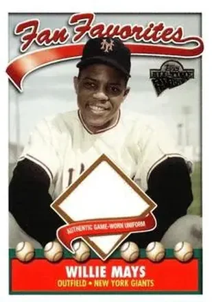 2004 Topps All-Time Fan Favorites - Relics #FFR-WM - Willie Mays - New York Giants