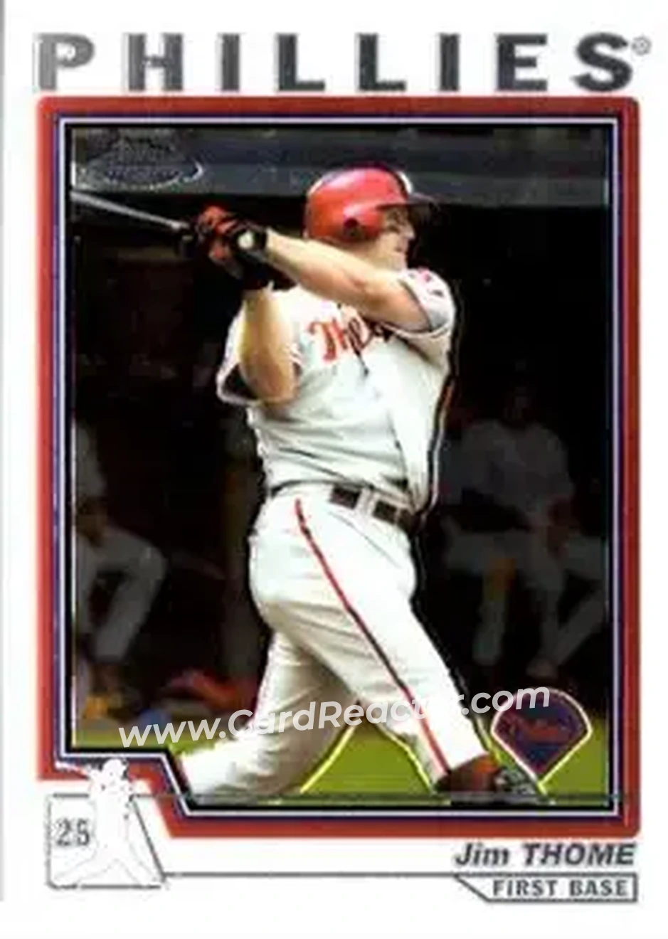 2004 Topps Chrome #1 - Jim Thome - Philadelphia Phillies - Front