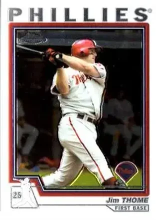 2004 Topps Chrome #1 - Jim Thome - Philadelphia Phillies