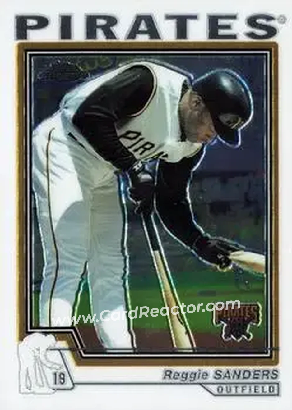 2004 Topps Chrome #2 - Reggie Sanders - Pittsburgh Pirates - Front