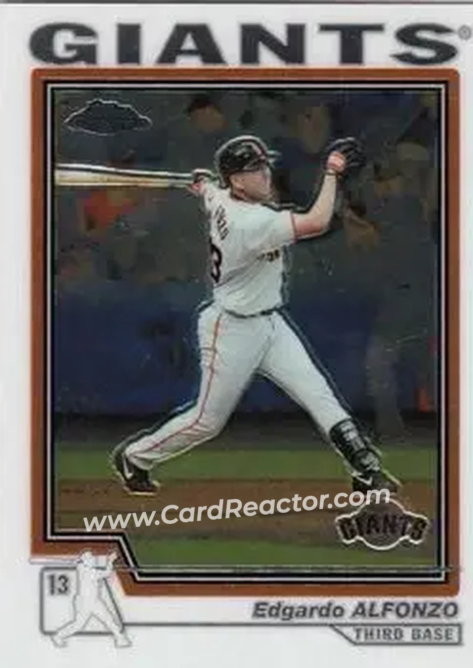 2004 Topps Chrome #4 - Edgardo Alfonzo - San Francisco Giants - Front