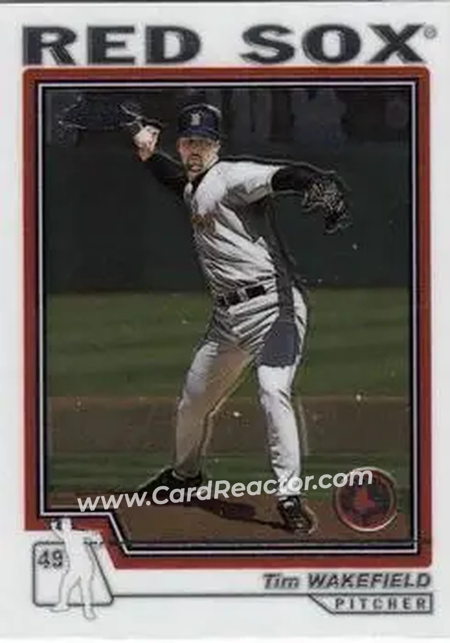 2004 Topps Chrome #5 - Tim Wakefield - Boston Red Sox - Front