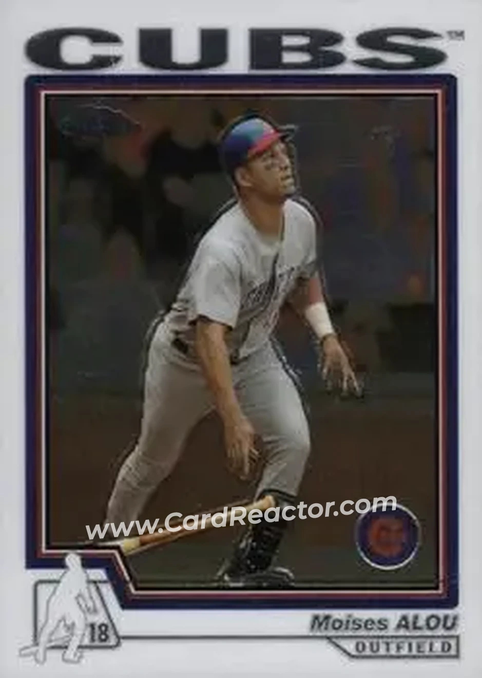 2004 Topps Chrome #6 - Moises Alou - Chicago Cubs - Front