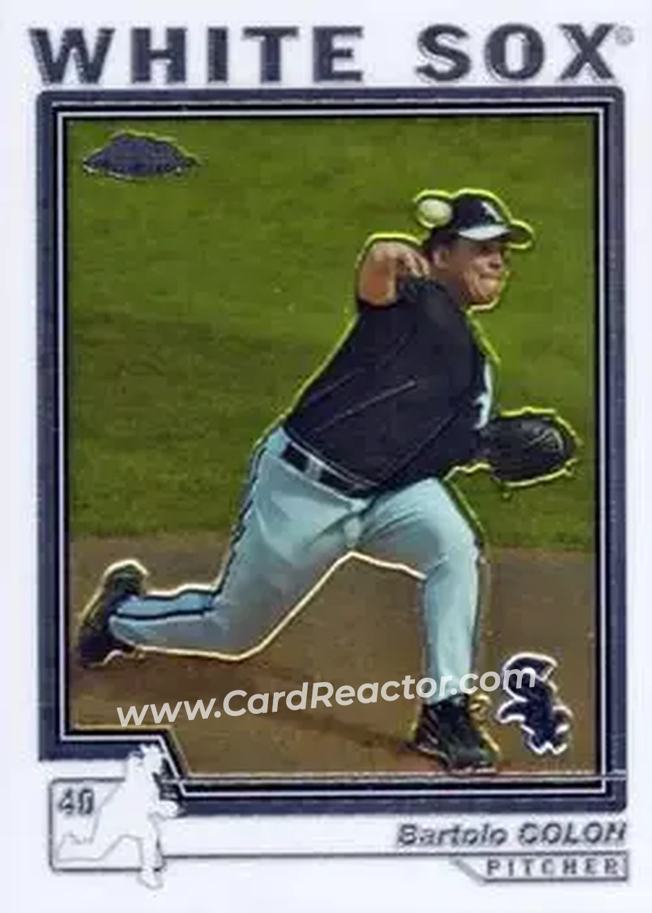 2004 Topps Chrome #8 - Bartolo Colon - Chicago White Sox - Front