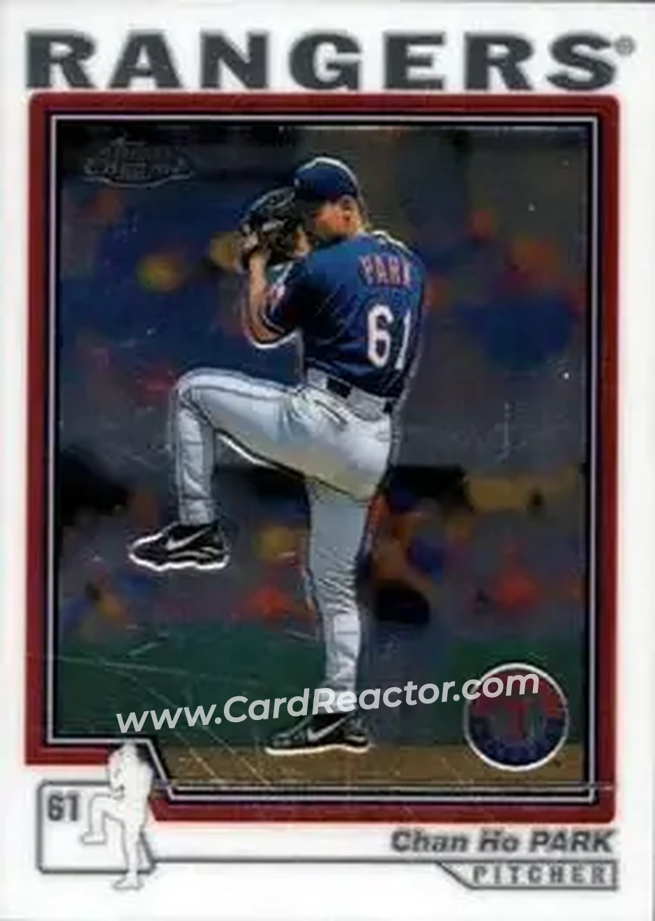 2004 Topps Chrome #9 - Chan Ho Park - Texas Rangers - Front