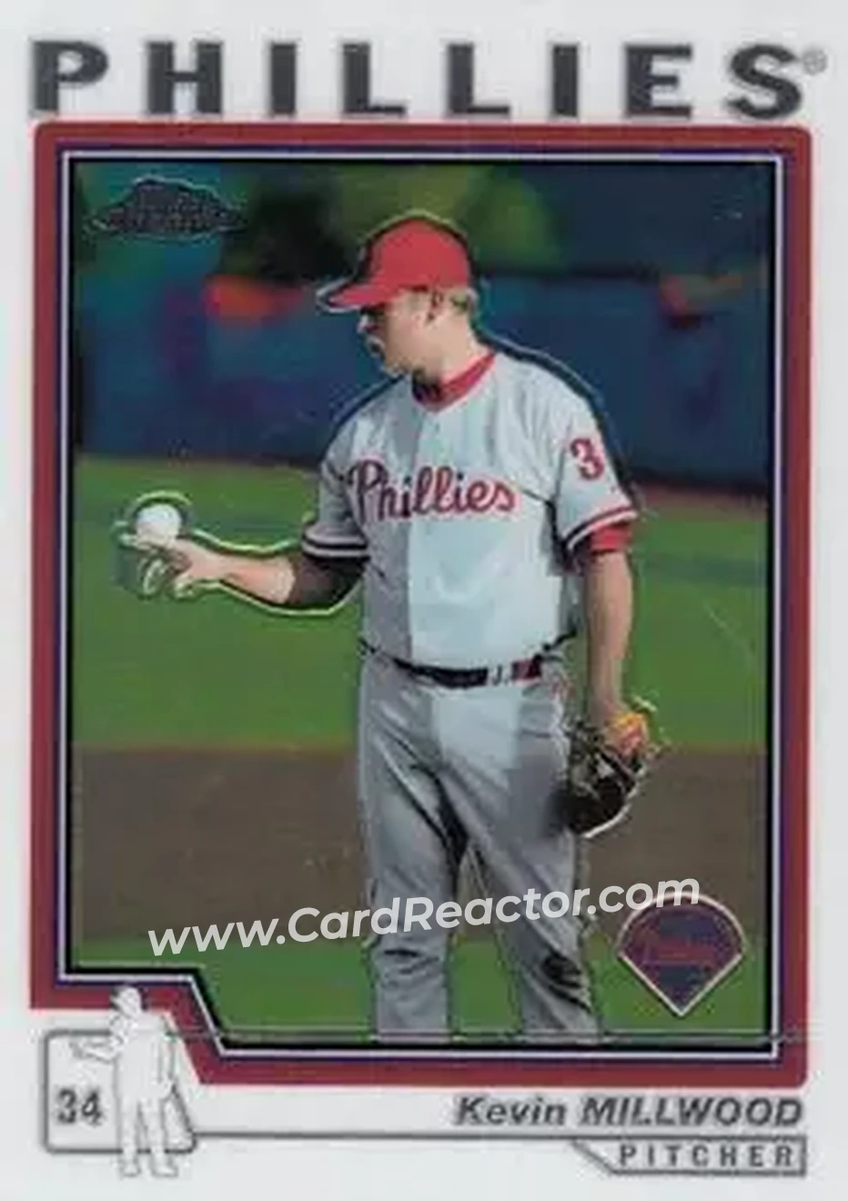 2004 Topps Chrome #11 - Kevin Millwood - Philadelphia Phillies - Front 2004 Topps Chrome #11 - Kevin Millwood - Philadelphia Phillies - Front