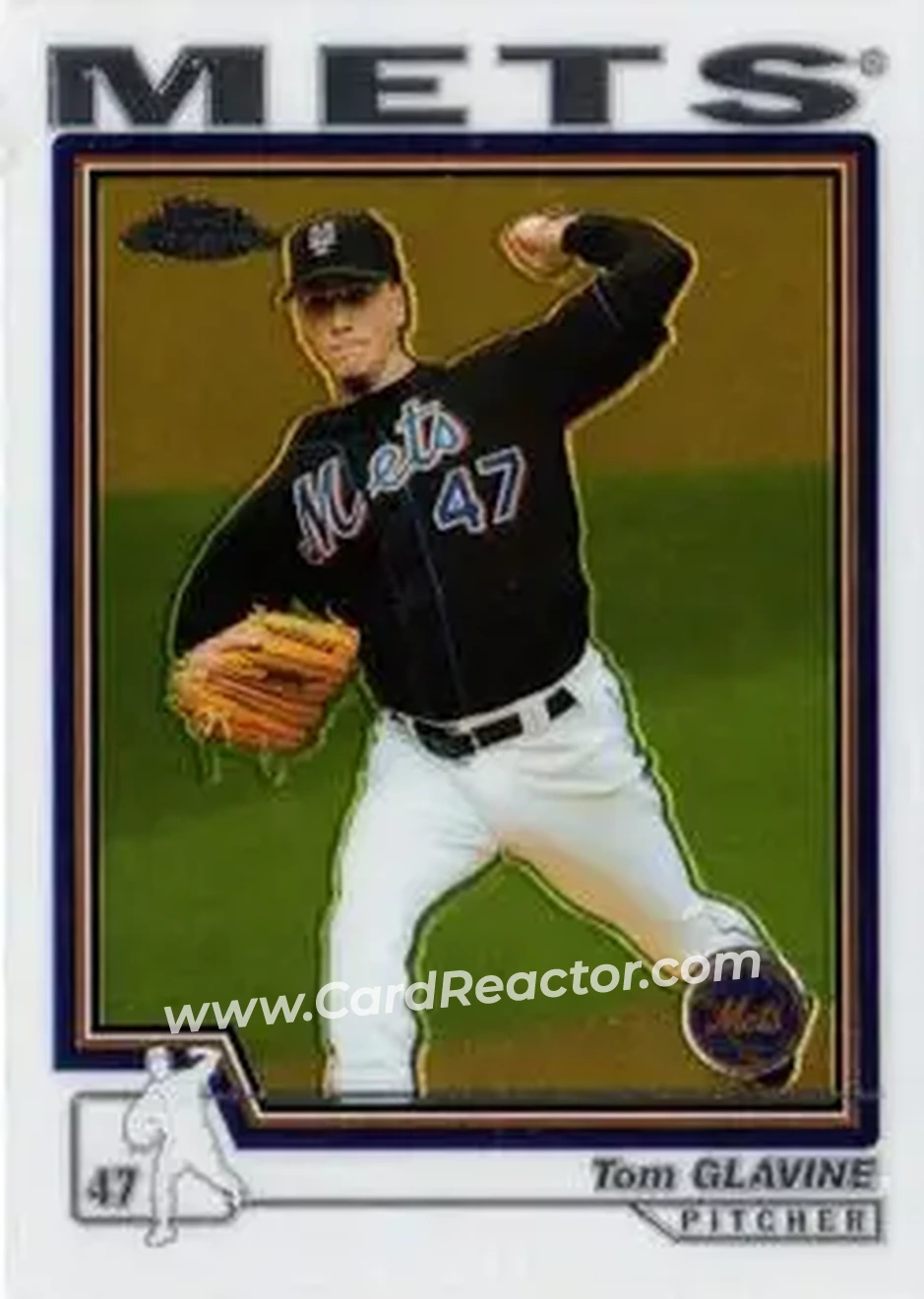 2004 Topps Chrome #13 - Tom Glavine - New York Mets - Front