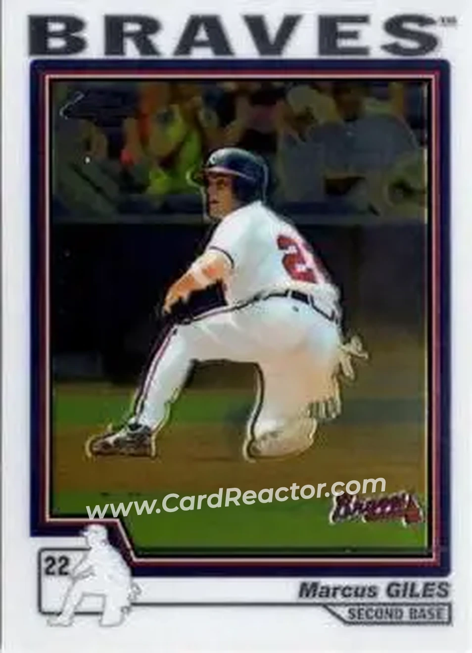2004 Topps Chrome #15 - Marcus Giles - Atlanta Braves - Front