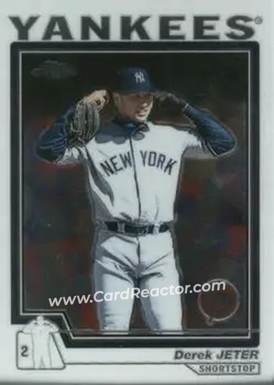2004 Topps Chrome #20 - Derek Jeter - New York Yankees - Front