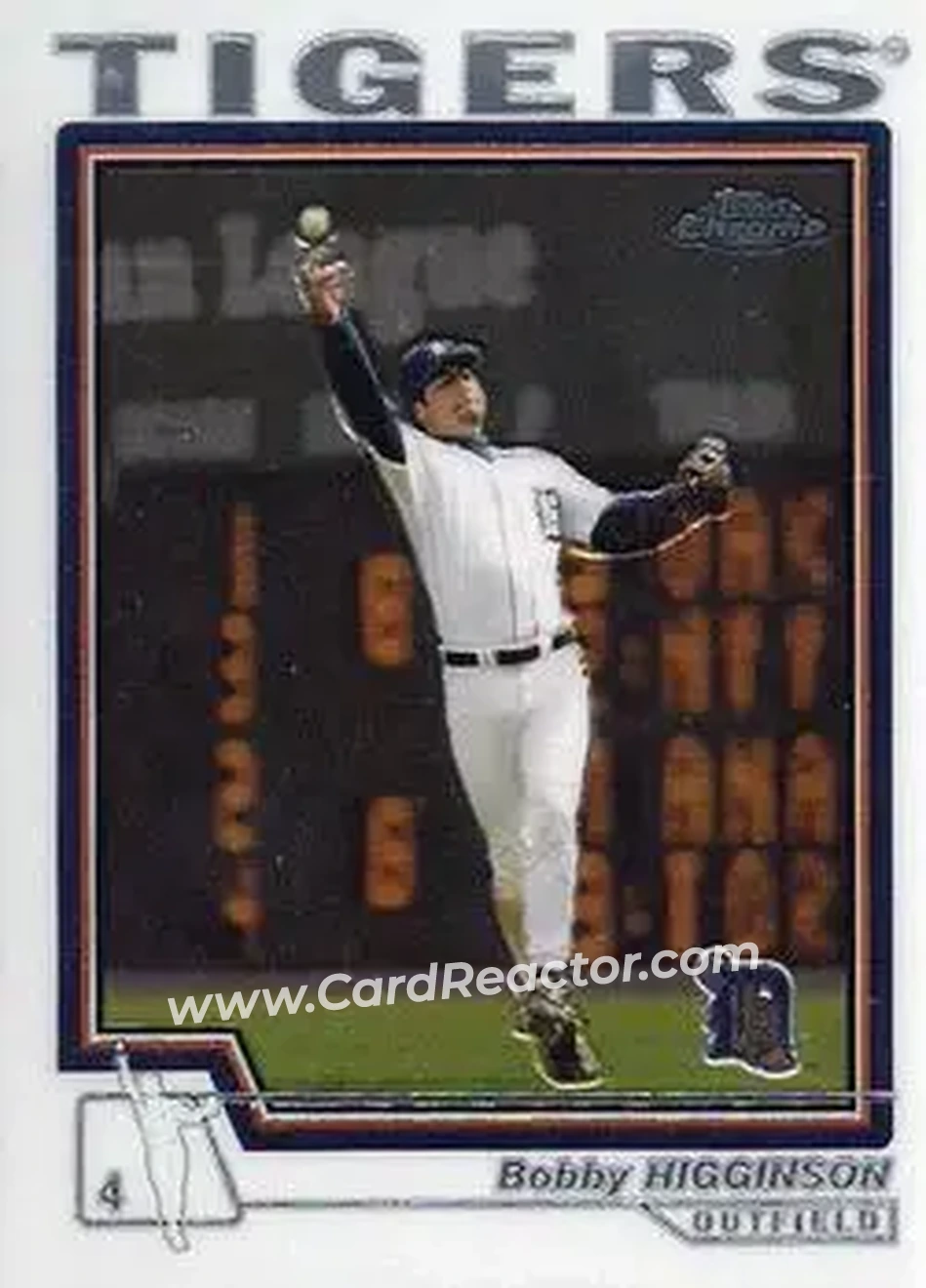 2004 Topps Chrome #24 - Bobby Higginson - Detroit Tigers - Front