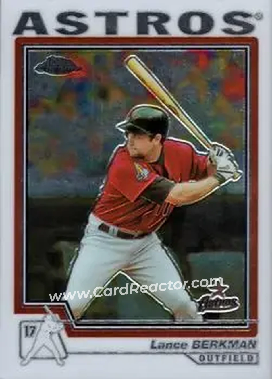 2004 Topps Chrome #25 - Lance Berkman - Houston Astros - Front